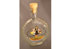 Set sticlă cu două pahare pentru alcool inscripţionată România